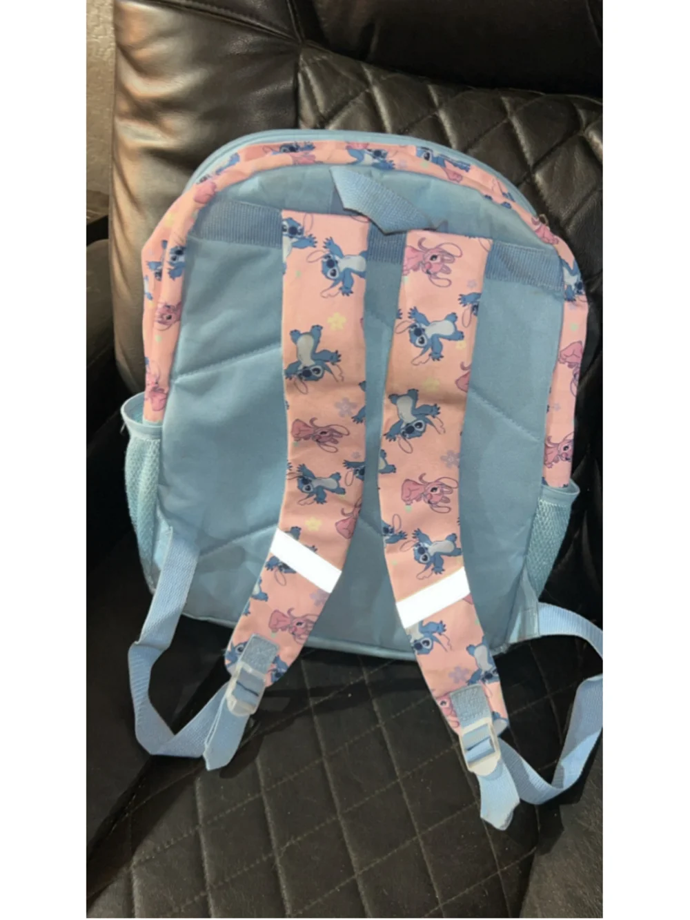 Girls Disney Stitch Vacation Mode Backpack One Size Silver Blue